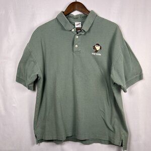 Vintage Warner Bros Golf Polo Tazmanian Devil GUC Embroidered Cotton Mens XL